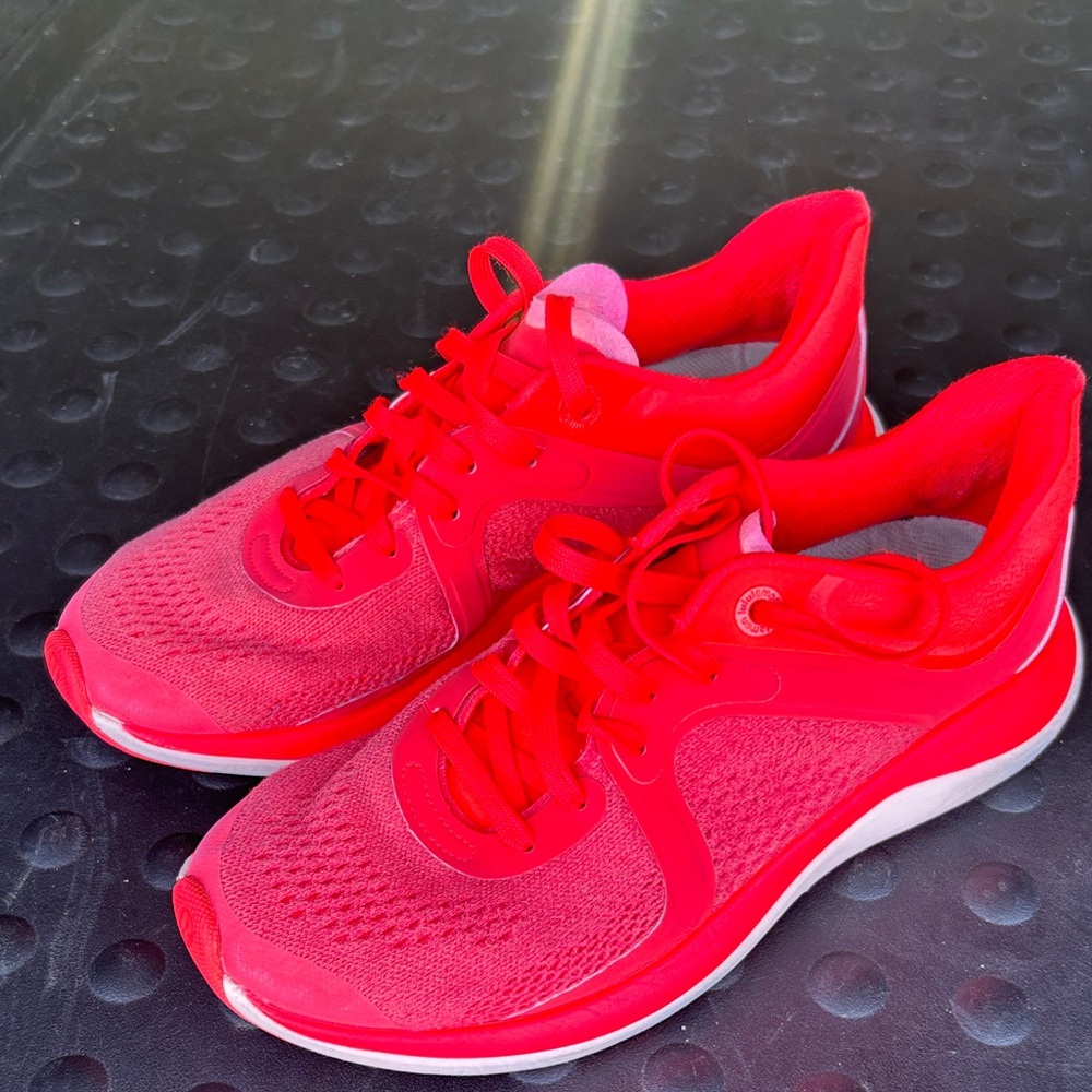 Lululemon Coral/ Red Athletic Shoes